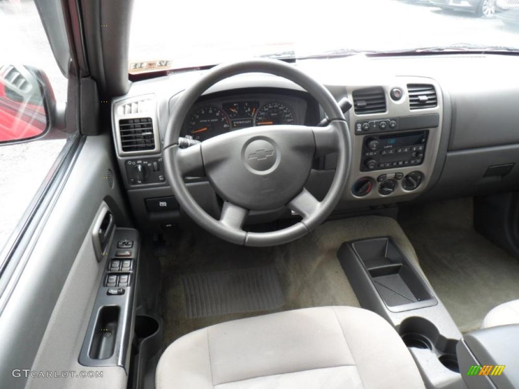 2005 Chevrolet Colorado LS Crew Cab 4x4 Medium Dark Pewter Dashboard Photo #49646384