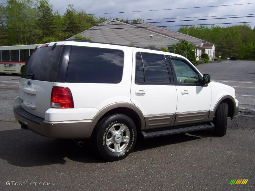 2003 Expedition Eddie Bauer 4x4 - Oxford White / Medium Parchment photo #4