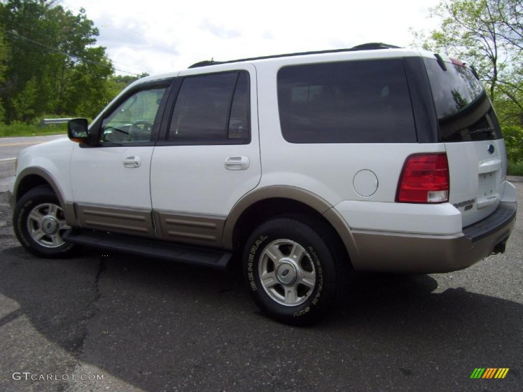 2003 Expedition Eddie Bauer 4x4 - Oxford White / Medium Parchment photo #5