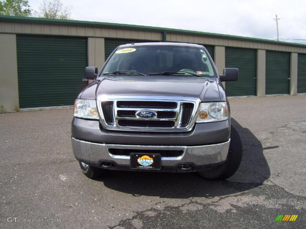 2008 F150 XLT SuperCrew 4x4 - Dark Shadow Grey Metallic / Medium Flint Grey photo #2