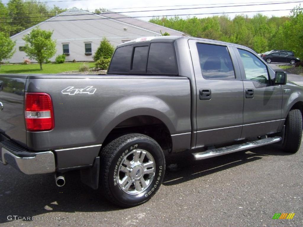 2008 F150 XLT SuperCrew 4x4 - Dark Shadow Grey Metallic / Medium Flint Grey photo #4