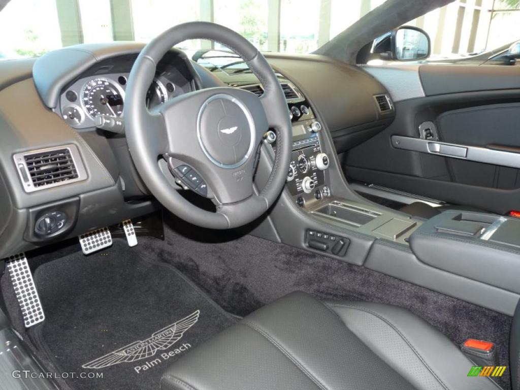 Obsidian Black Interior 2010 Aston Martin DB9 Coupe Photo #49646964