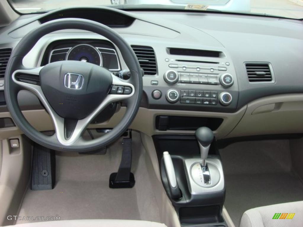 2011 Honda Civic LX Sedan Gray Dashboard Photo #49649570