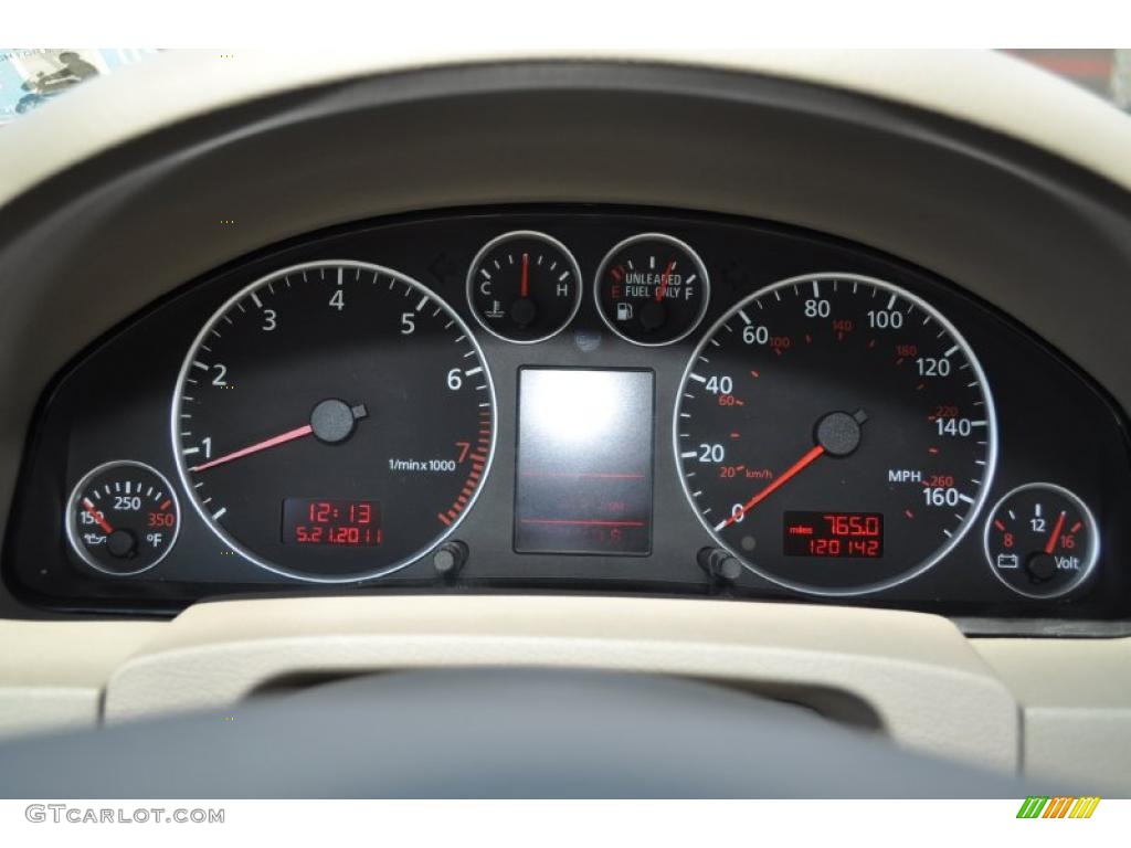 2004 Audi A6 2.7T S-Line quattro Sedan Gauges Photo #49650425