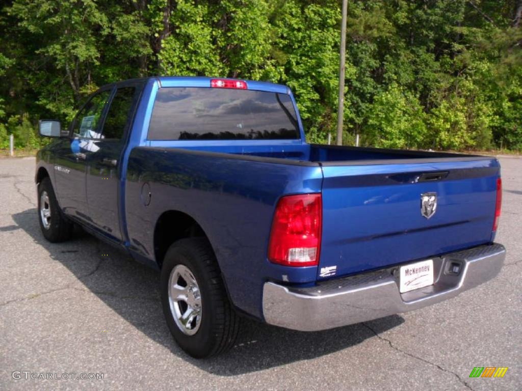 2011 Ram 1500 ST Quad Cab - Deep Water Blue Pearl / Dark Slate Gray/Medium Graystone photo #2