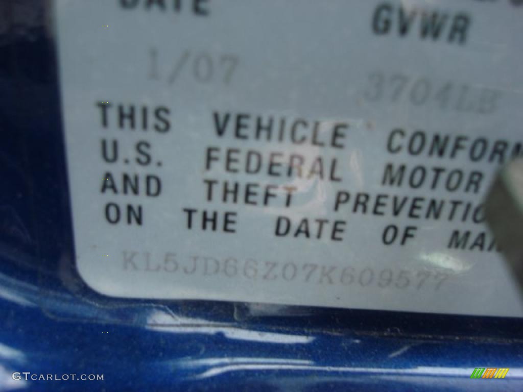 2007 Reno Convenience Package - Cobalt Blue Metallic / Grey photo #20