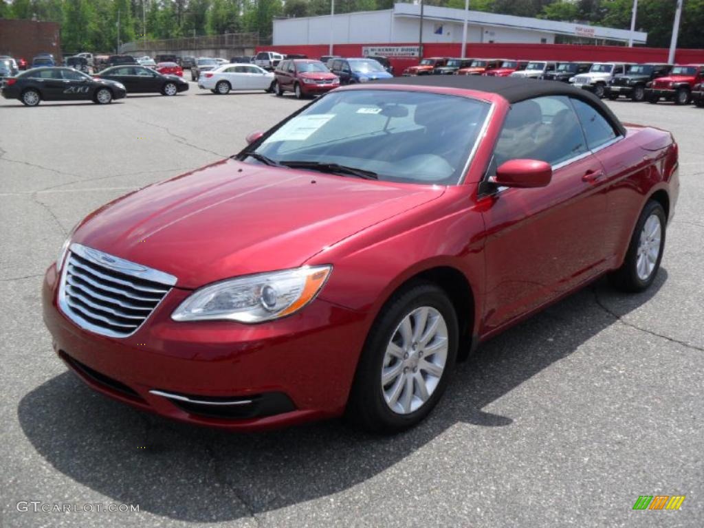 Deep Cherry Red Crystal Pearl 2011 Chrysler 200 Touring Convertible Exterior Photo #49652970