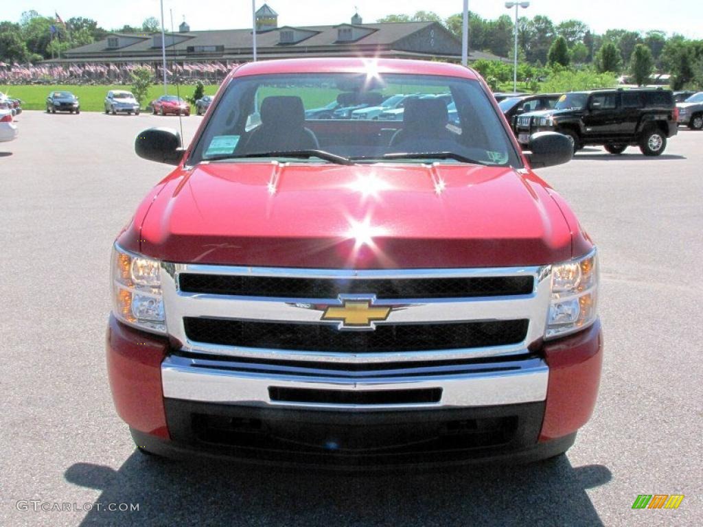 2011 Silverado 1500 LS Regular Cab - Victory Red / Dark Titanium photo #13