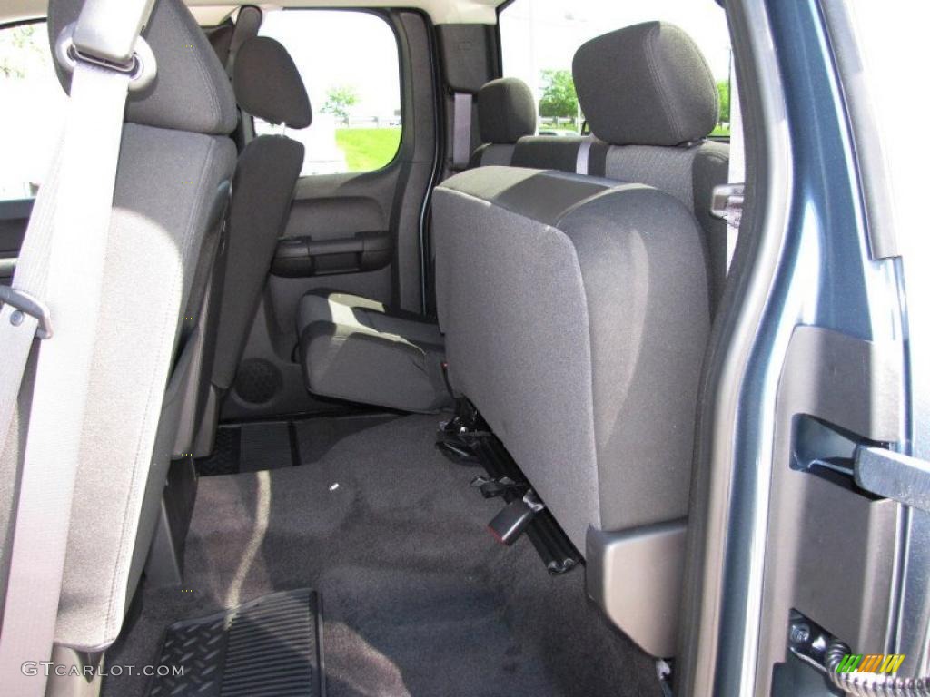 2011 Silverado 1500 LT Extended Cab 4x4 - Blue Granite Metallic / Ebony photo #22