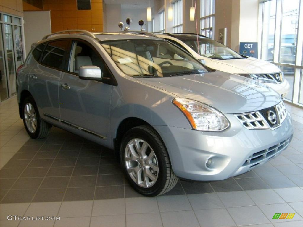 2011 Rogue SL AWD - Frosted Steel Metallic / Gray photo #1