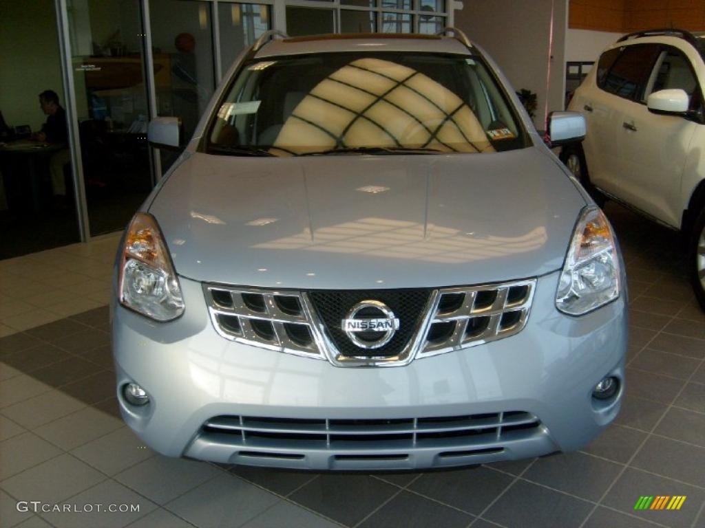 2011 Rogue SL AWD - Frosted Steel Metallic / Gray photo #2