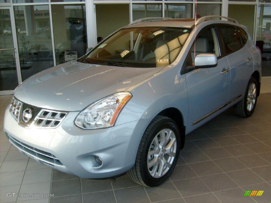 2011 Rogue SL AWD - Frosted Steel Metallic / Gray photo #7