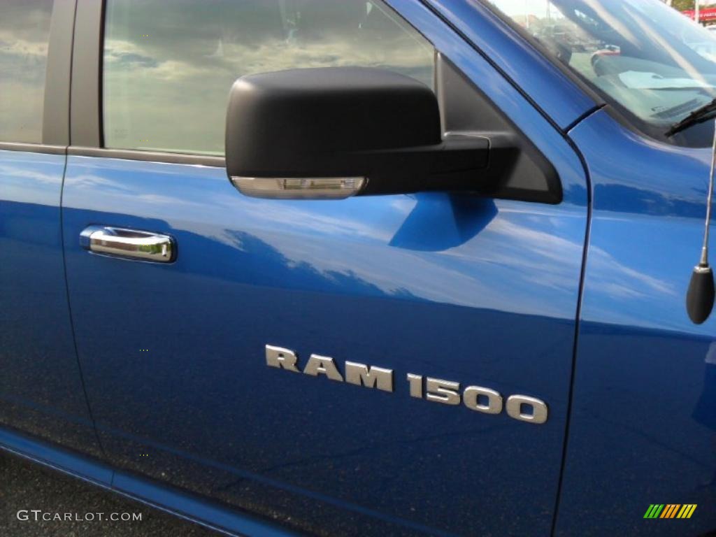 2011 Ram 1500 Big Horn Quad Cab - Deep Water Blue Pearl / Dark Slate Gray/Medium Graystone photo #21