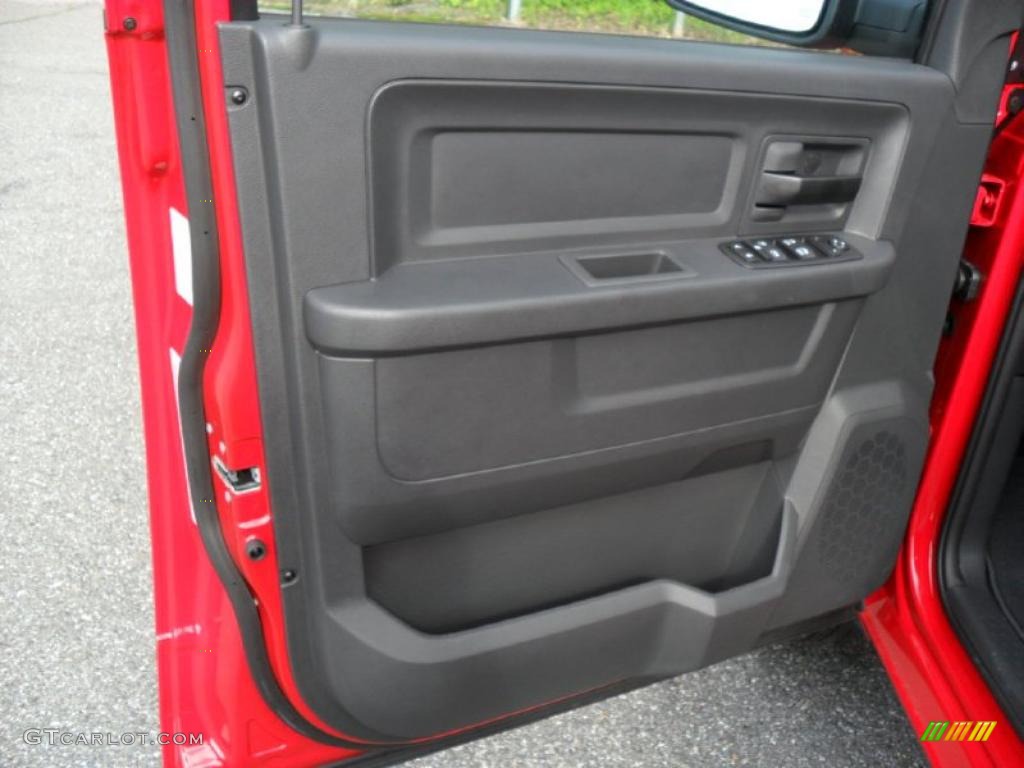2011 Ram 1500 ST Quad Cab - Flame Red / Dark Slate Gray/Medium Graystone photo #8
