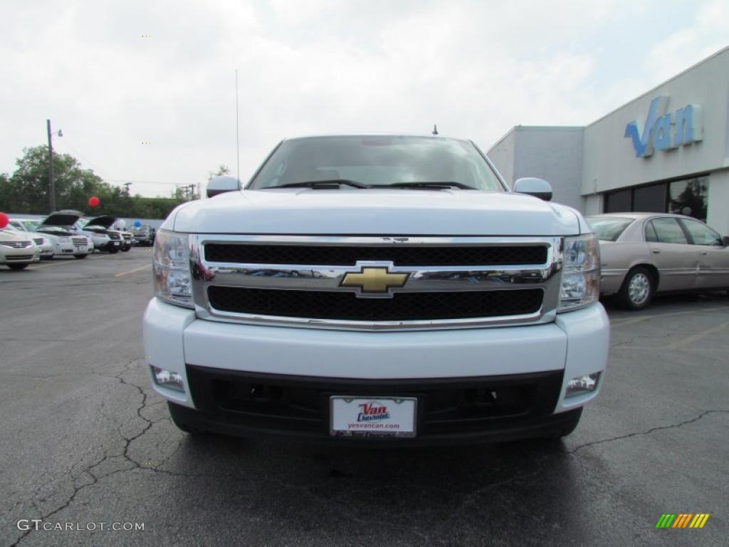 2008 Silverado 1500 LTZ Extended Cab - Summit White / Ebony photo #2