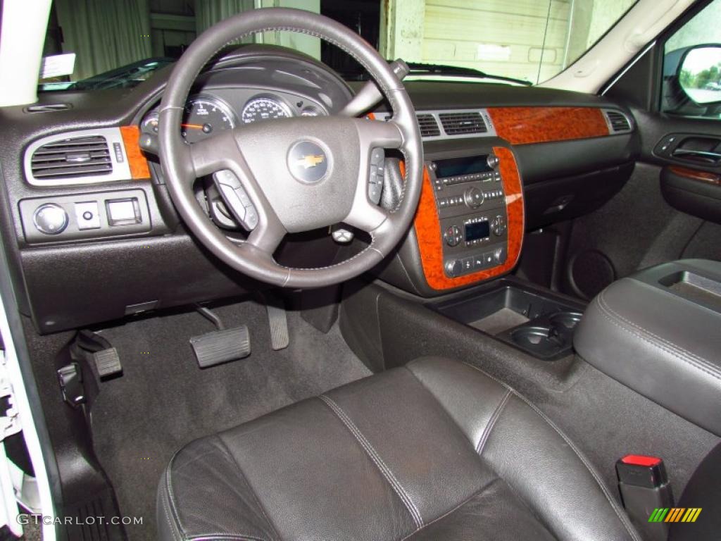 2008 Chevrolet Silverado 1500 LTZ Extended Cab Ebony Dashboard Photo #49656354