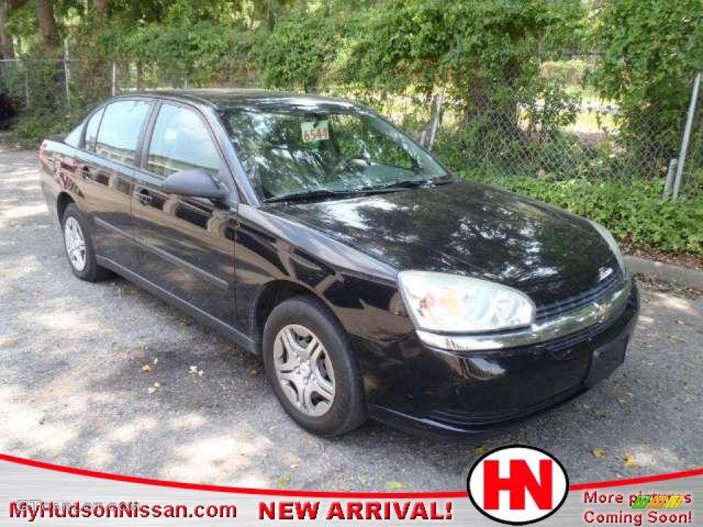 2005 Malibu Sedan - Black / Neutral Beige photo #1