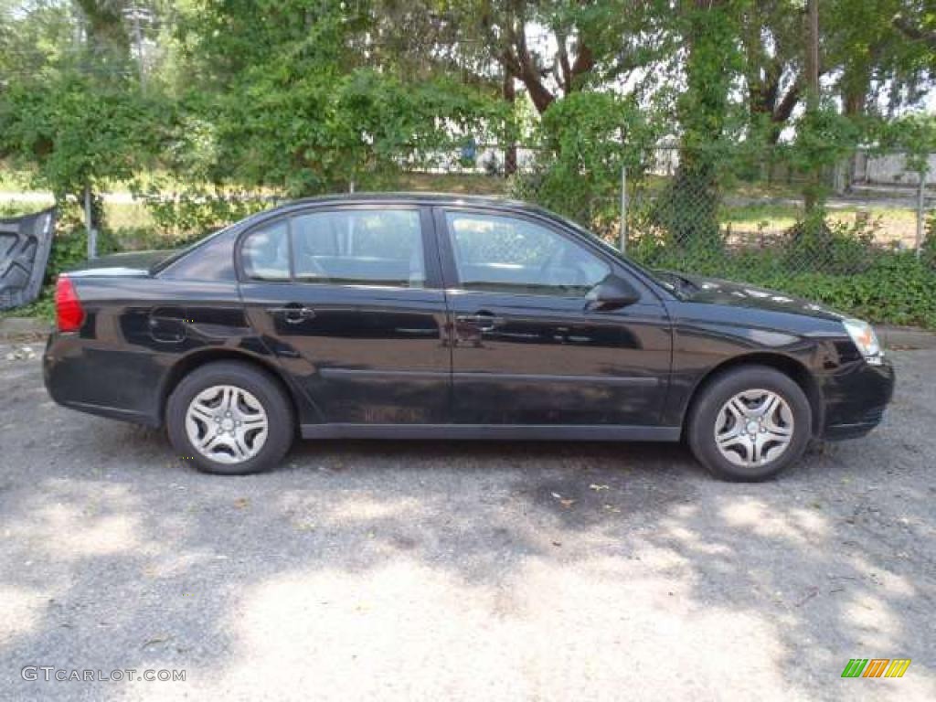 2005 Malibu Sedan - Black / Neutral Beige photo #3