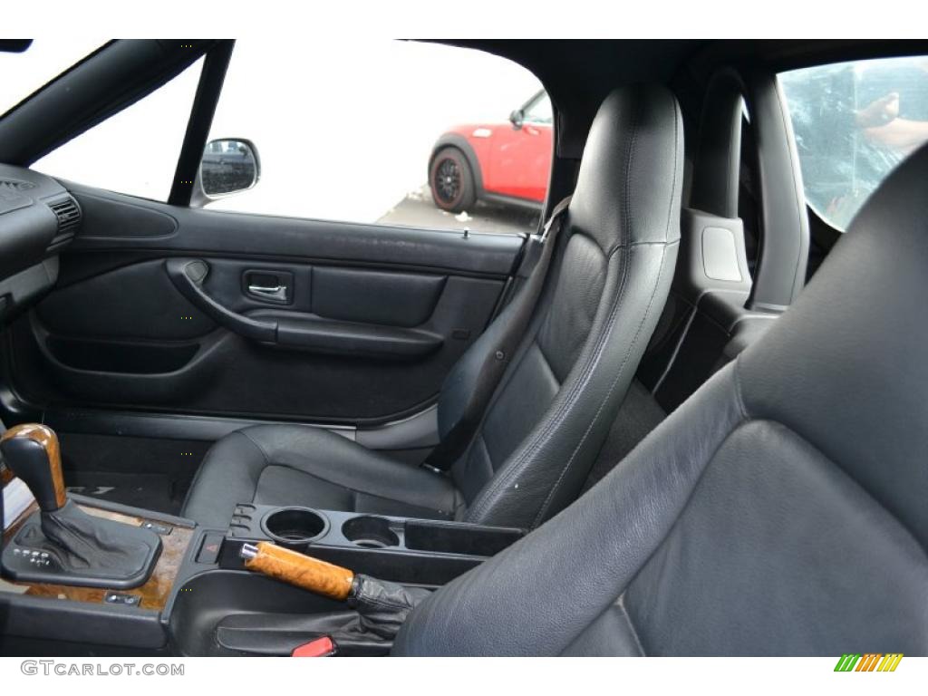 Black Interior 2002 BMW Z3 3.0i Roadster Photo #49657996