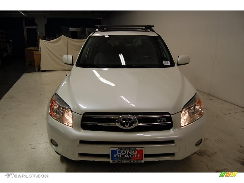 2007 RAV4 Limited 4WD - Super White / Ash Gray photo #2