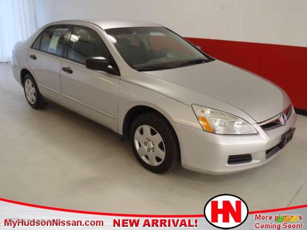 2007 Accord Value Package Sedan - Alabaster Silver Metallic / Gray photo #1