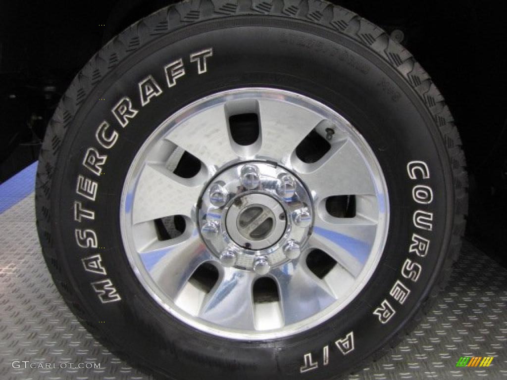 2008 F350 Super Duty Lariat Crew Cab 4x4 - Dark Blue Pearl Metallic / Medium Stone photo #19