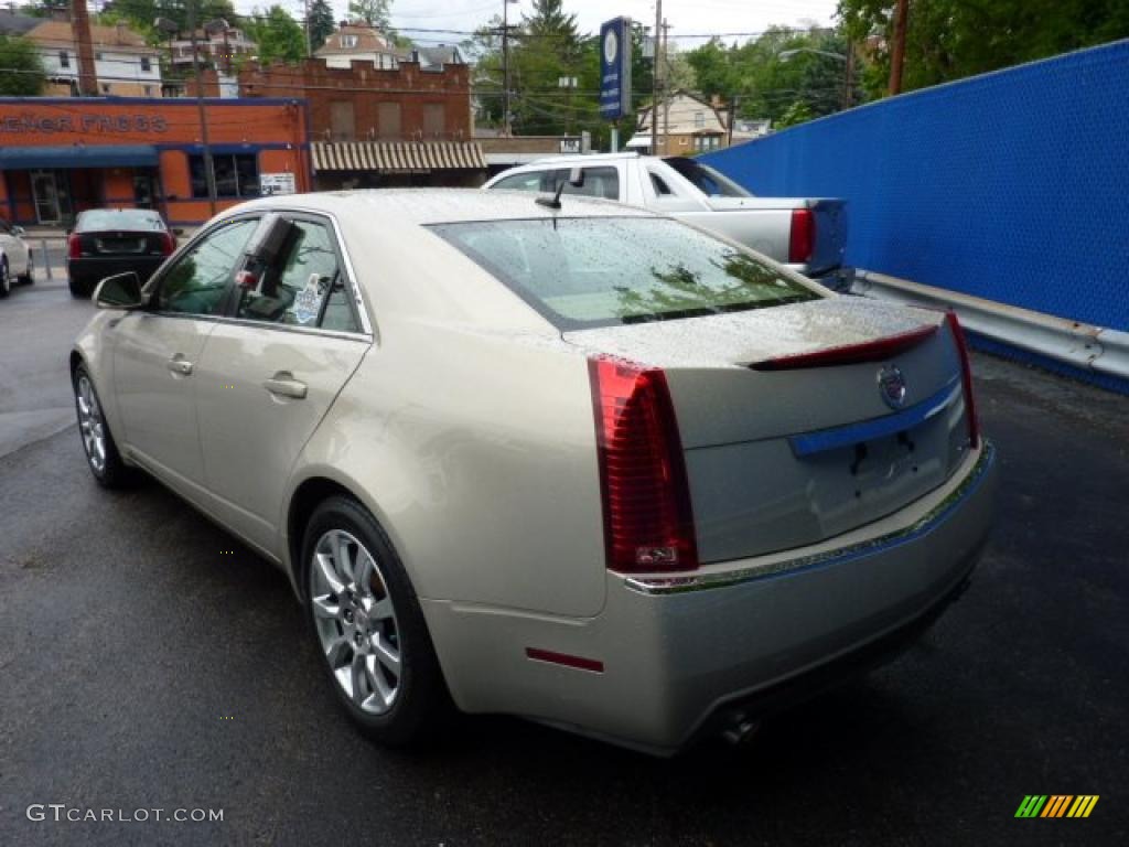 2008 CTS 4 AWD Sedan - Gold Mist / Cashmere/Cocoa photo #3