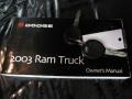 2003 Black Dodge Ram 1500 SLT Quad Cab 4x4  photo #23