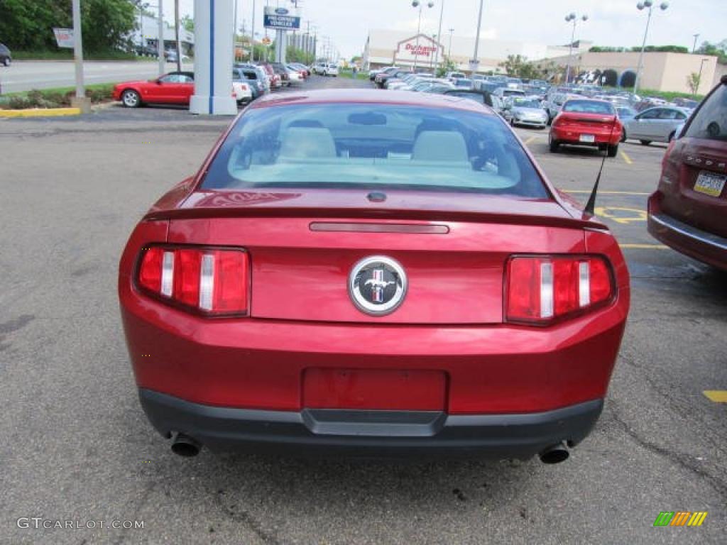 2011 Mustang V6 Premium Coupe - Red Candy Metallic / Stone photo #6
