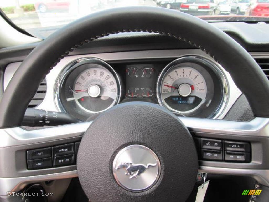 2011 Mustang V6 Premium Coupe - Red Candy Metallic / Stone photo #13