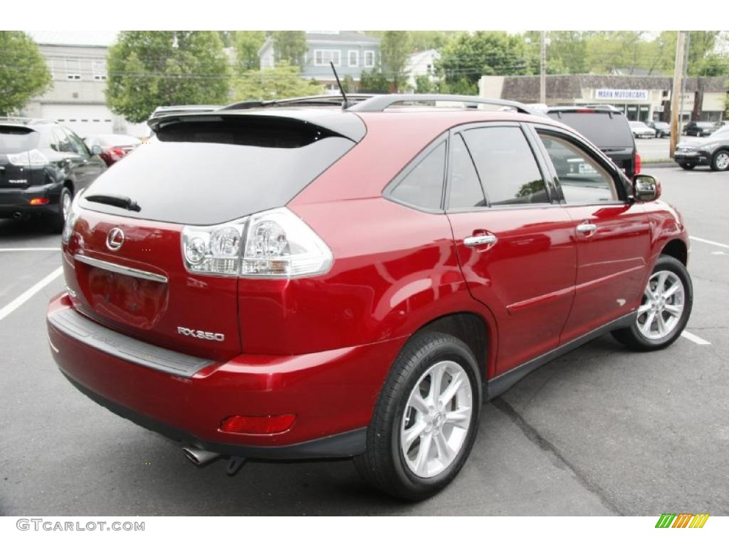 2009 RX 350 AWD - Matador Red Mica / Light Gray photo #5