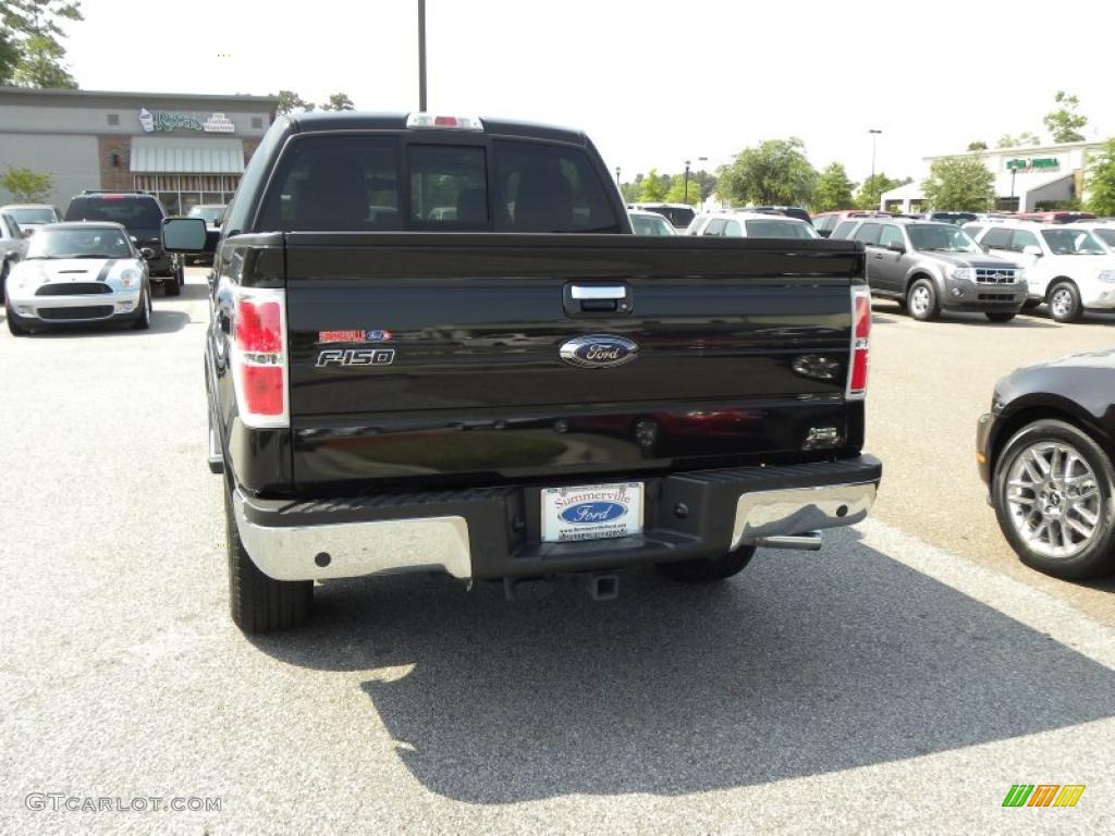 2010 F150 Lariat SuperCrew - Tuxedo Black / Black photo #16