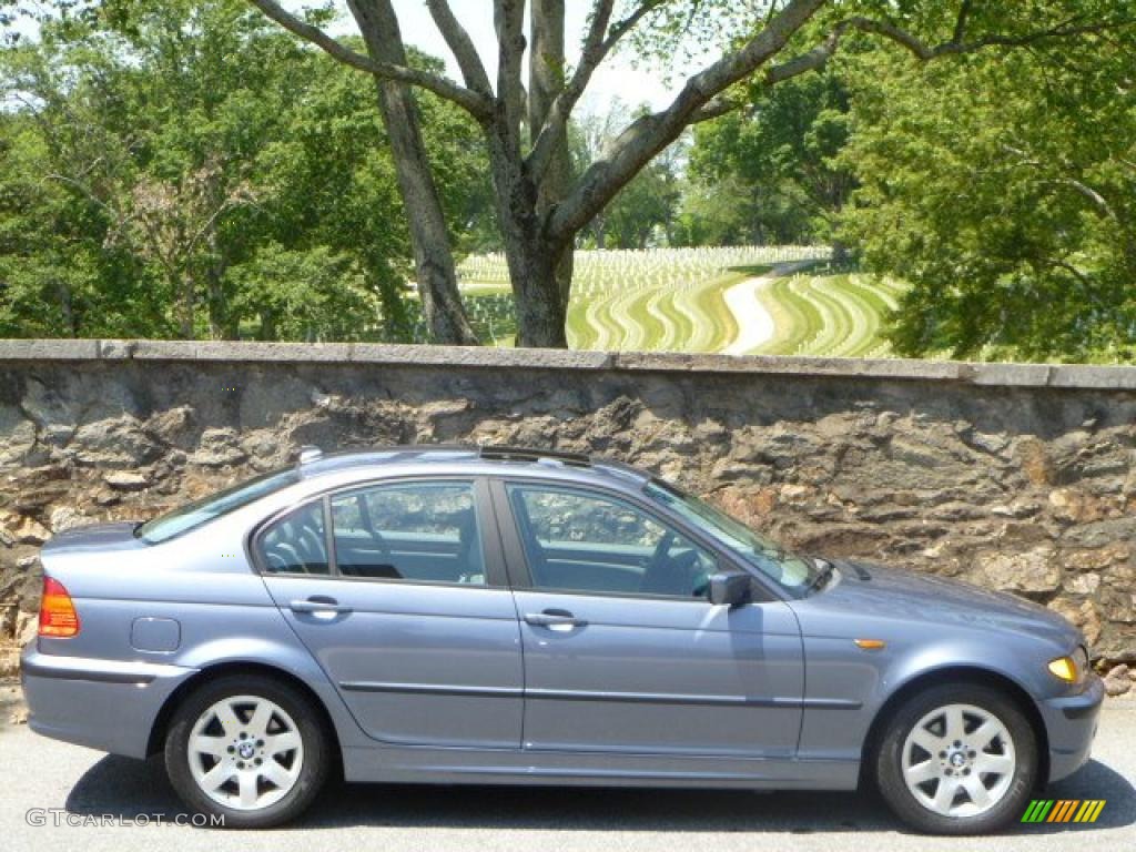 2004 3 Series 325xi Sedan - Steel Blue Metallic / Grey photo #2