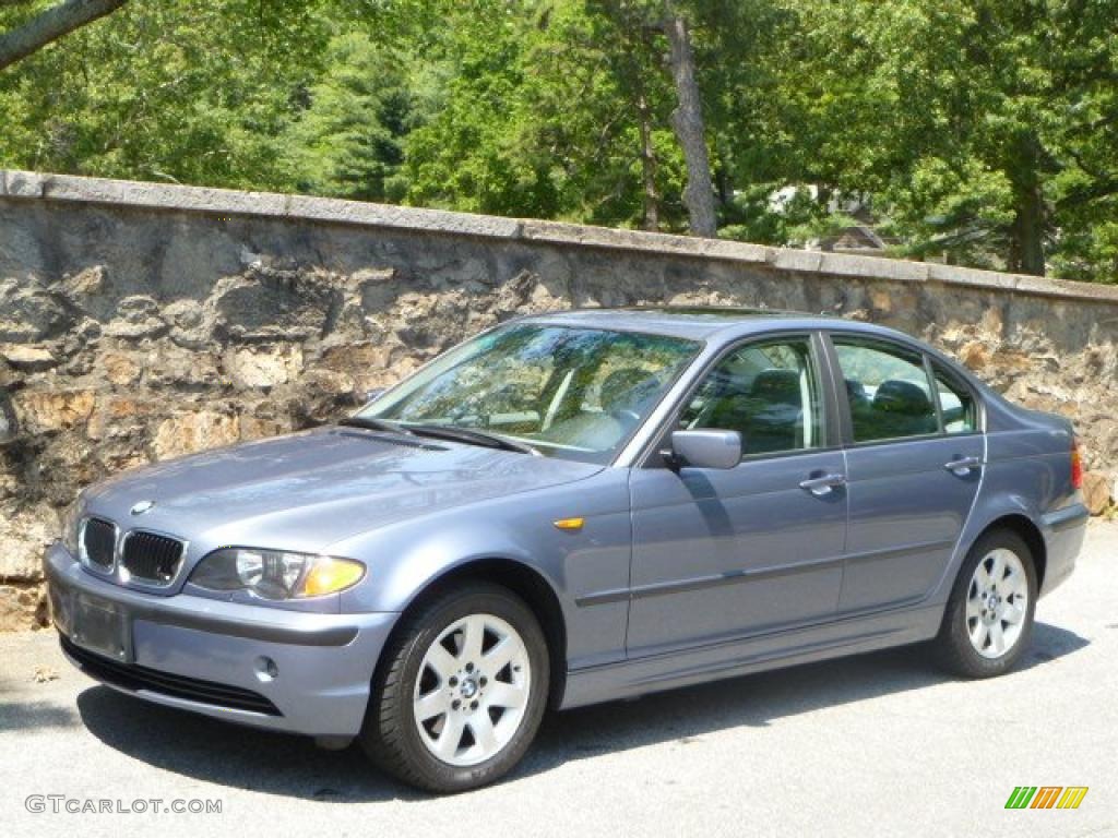 2004 3 Series 325xi Sedan - Steel Blue Metallic / Grey photo #4