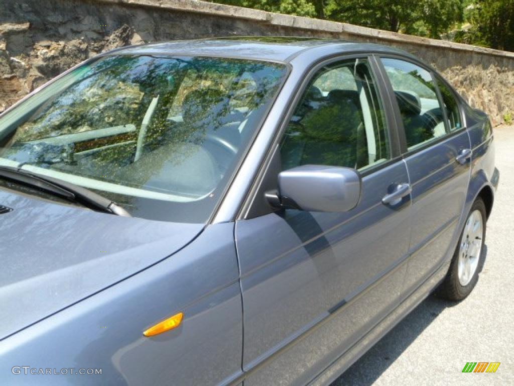 2004 3 Series 325xi Sedan - Steel Blue Metallic / Grey photo #15