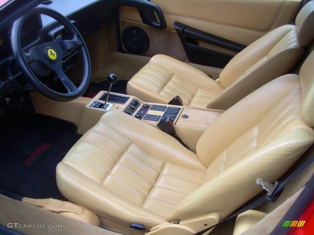 Tan Interior 1988 Ferrari 328 GTS Photo #49663408