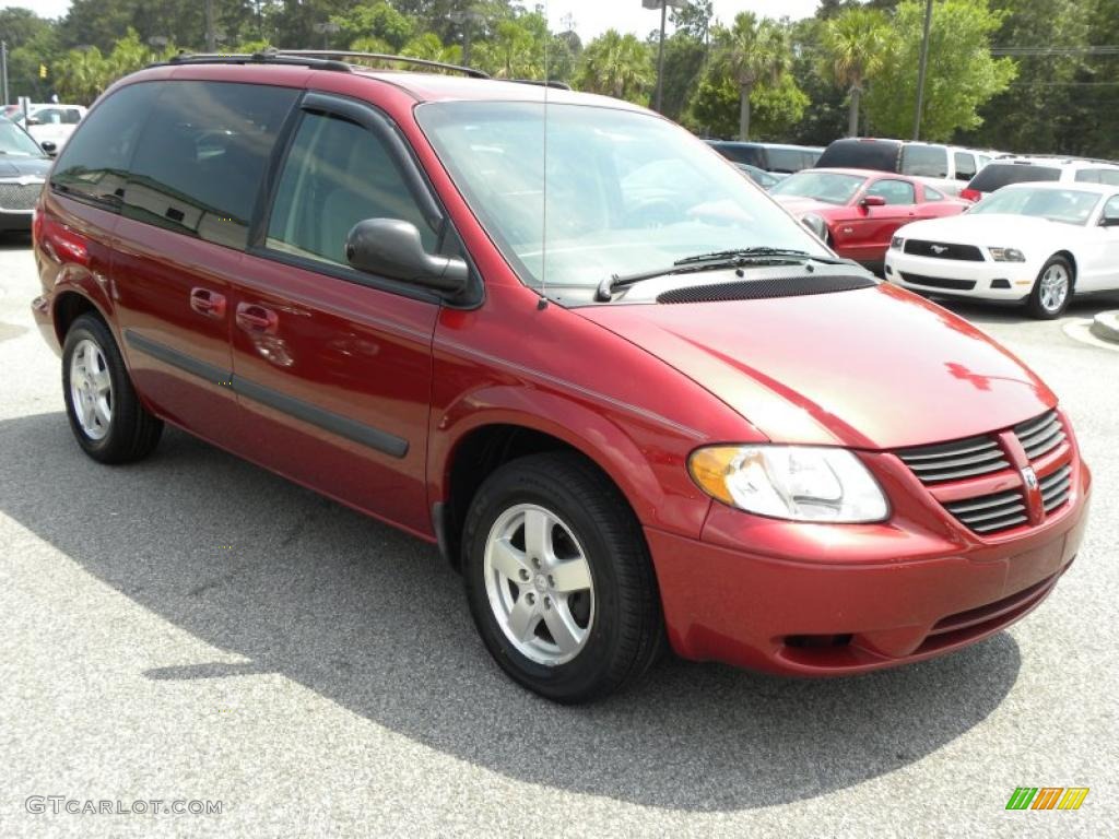 Inferno Red Crystal Pearl Dodge Caravan