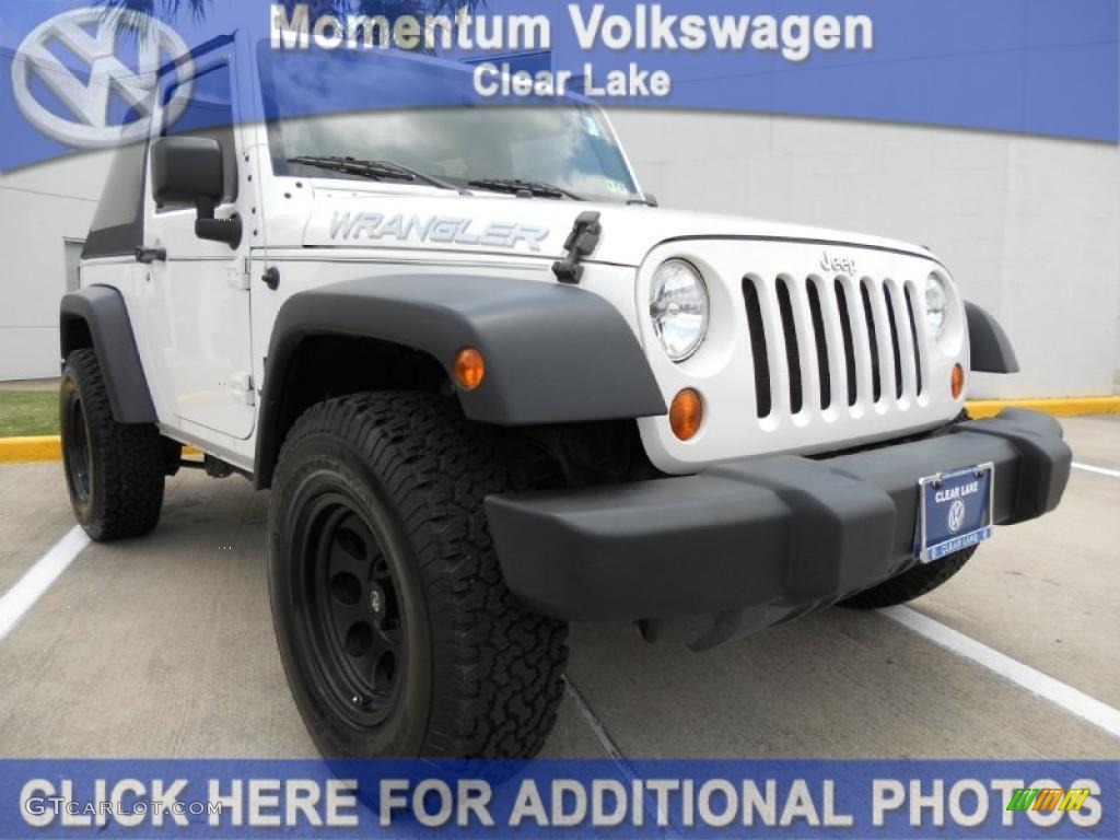 Stone White Jeep Wrangler