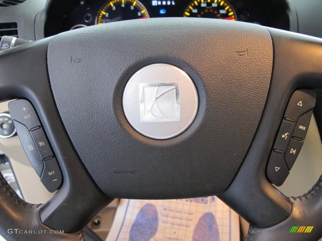 2008 Saturn Outlook XR Black Steering Wheel Photo #49665966