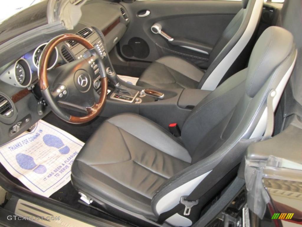 Black Interior 2005 Mercedes-Benz SLK 350 Roadster Photo #49666821