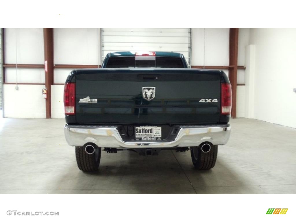 2011 Ram 1500 Big Horn Quad Cab 4x4 - Hunter Green Pearl / Dark Slate Gray/Medium Graystone photo #5