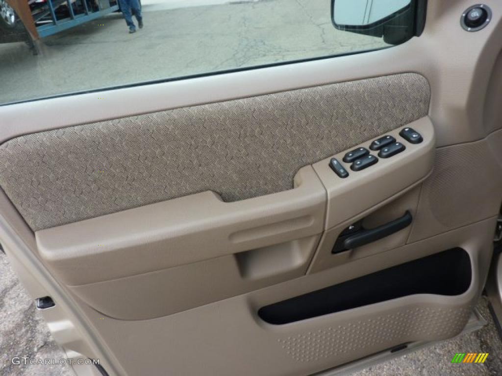 2005 Ford Explorer XLS 4x4 Medium Parchment Door Panel Photo #49669485