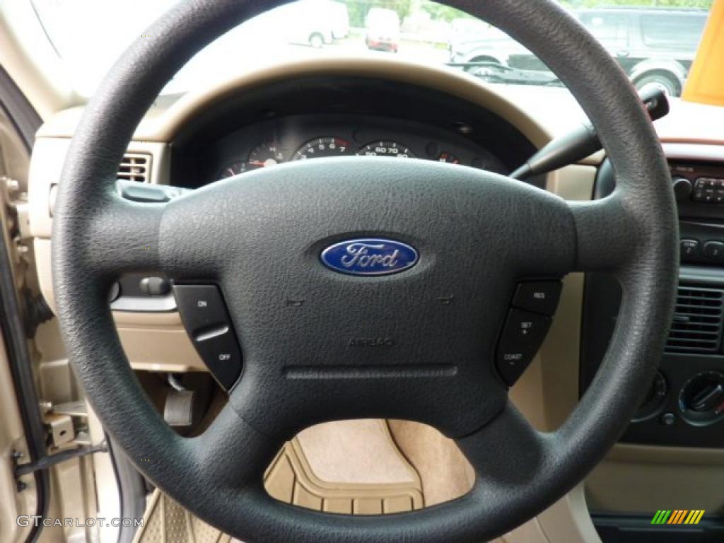 2005 Ford Explorer XLS 4x4 Medium Parchment Steering Wheel Photo #49669515