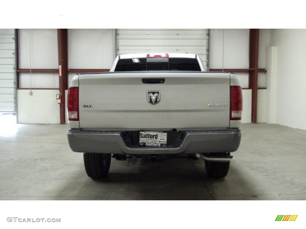 2011 Ram 1500 SLT Outdoorsman Crew Cab 4x4 - Bright Silver Metallic / Dark Slate Gray/Medium Graystone photo #5