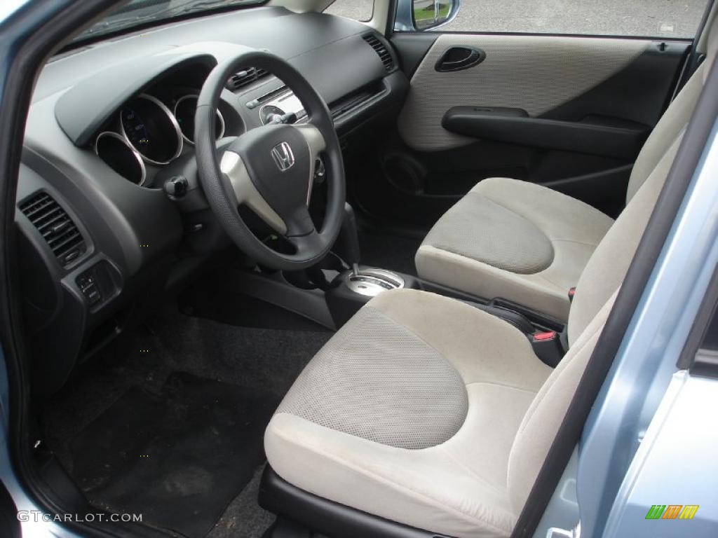 Beige Interior 2007 Honda Fit Standard Fit Model Photo #49671648