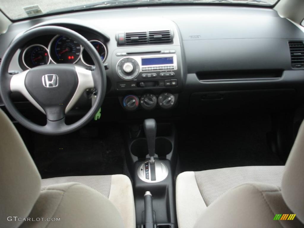 2007 Honda Fit Standard Fit Model Beige Dashboard Photo #49671678