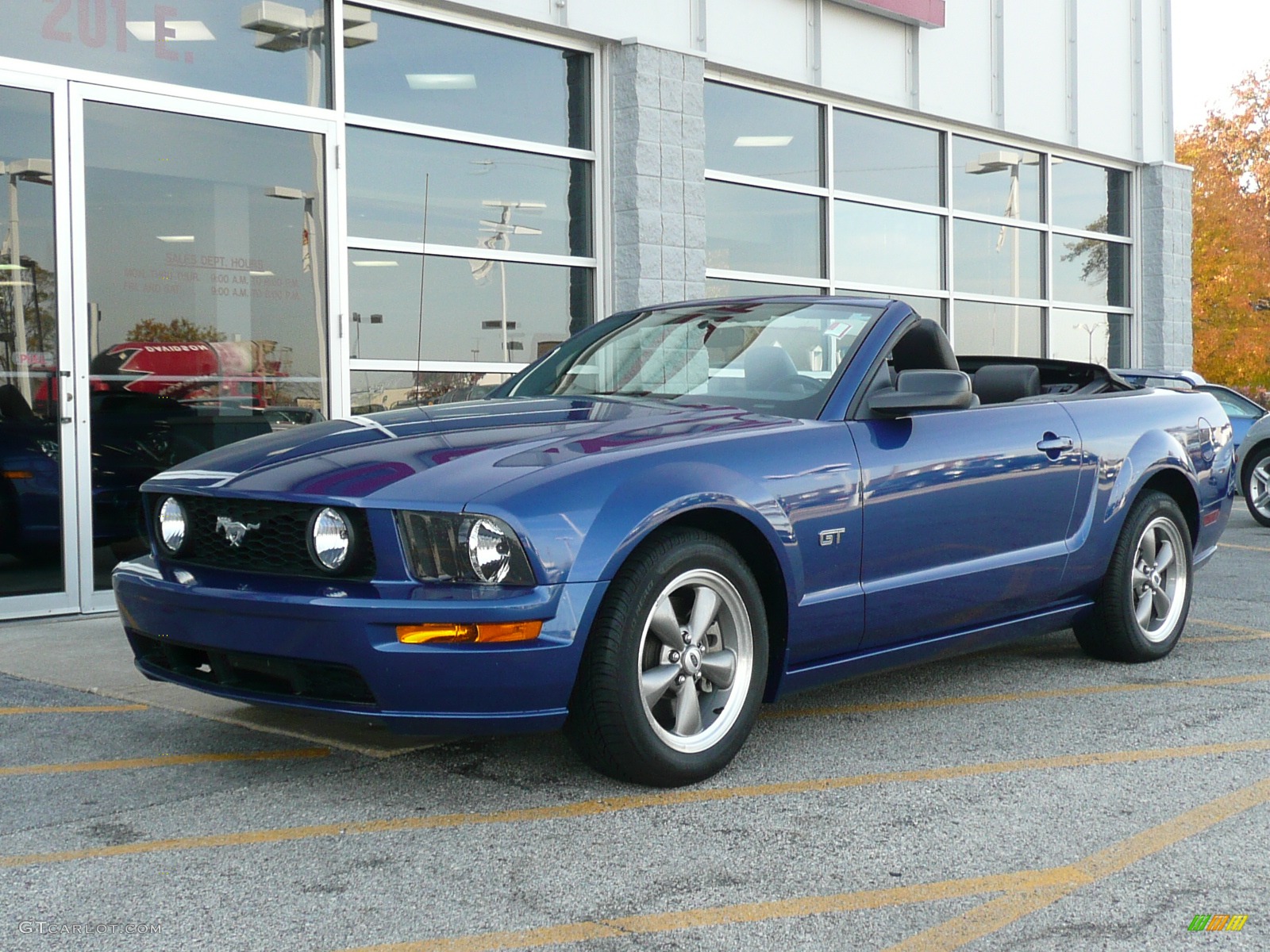 2006 Mustang GT Premium Convertible - Vista Blue Metallic / Dark Charcoal photo #1
