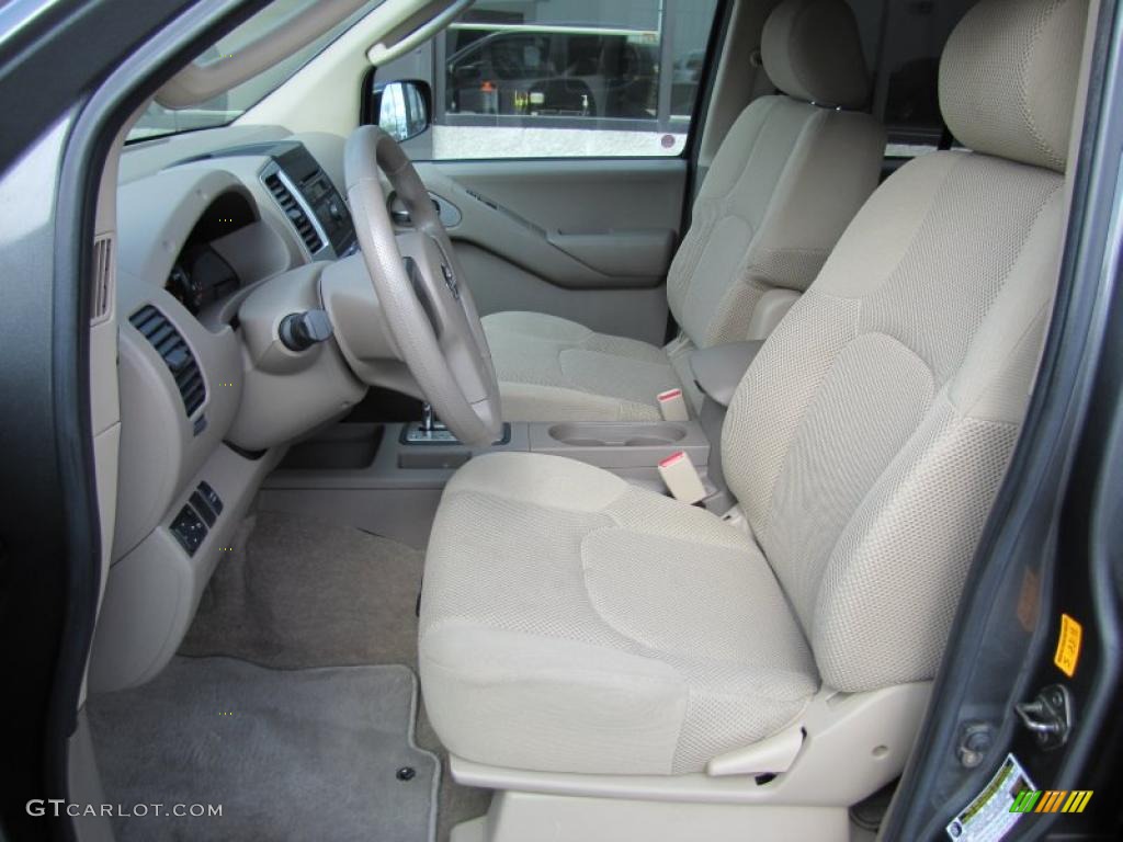 Beige Interior 2009 Nissan Frontier SE Crew Cab 4x4 Photo #49672317