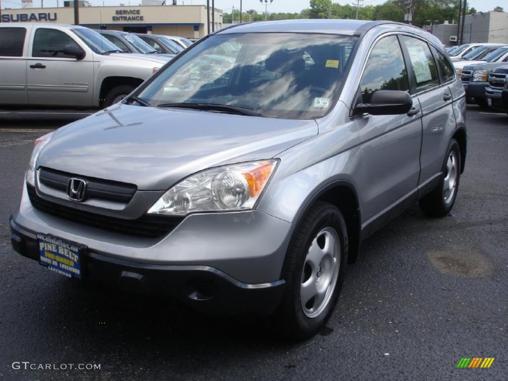 2007 CR-V LX 4WD - Whistler Silver Metallic / Black photo #1