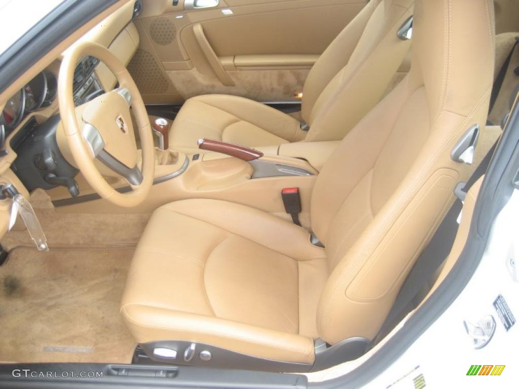 Sand Beige Interior 2008 Porsche 911 Carrera Coupe Photo #49673748